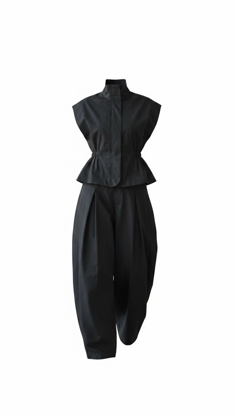 Coordinato Vogue Nero — Gilet e Pantalone