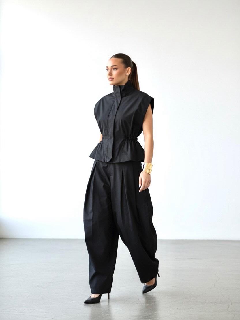 Coordinato Vogue Nero — Gilet e Pantalone